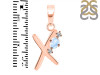 Moonstone & White Topaz Alphabet X Pendant RBM-RDA-24.
