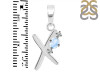 Moonstone & White Topaz Alphabet X Pendant RBM-RDA-24.