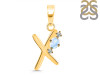 Moonstone & White Topaz Alphabet X Pendant RBM-RDA-24.