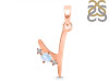 Moonstone & White Topaz Alphabet Y Pendant RBM-RDA-25.