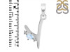 Moonstone & White Topaz Alphabet Y Pendant RBM-RDA-25.