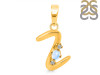 Moonstone & White Topaz Alphabet Z Pendant RBM-RDA-26.