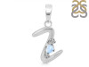 Moonstone & White Topaz Alphabet Z Pendant RBM-RDA-26.