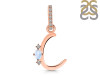 Moonstone & White Topaz Alphabet C Pendant RBM-RDA-29.