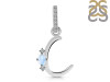 Moonstone & White Topaz Alphabet C Pendant RBM-RDA-29.