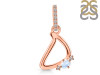 Moonstone & White Topaz Alphabet D Pendant RBM-RDA-30.
