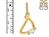 Moonstone & White Topaz Alphabet D Pendant RBM-RDA-30.