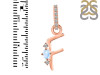 Moonstone & White Topaz Alphabet F Pendant RBM-RDA-32.
