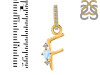 Moonstone & White Topaz Alphabet F Pendant RBM-RDA-32.