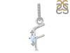 Moonstone & White Topaz Alphabet F Pendant RBM-RDA-32.