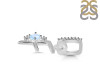 Moonstone & White Topaz Alphabet F Pendant RBM-RDA-32.