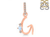 Moonstone & White Topaz Alphabet G Pendant RBM-RDA-33.