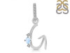 Moonstone & White Topaz Alphabet G Pendant RBM-RDA-33.