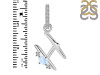 Moonstone & White Topaz Alphabet H Pendant RBM-RDA-34.
