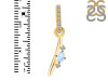 Moonstone & White Topaz Alphabet I Pendant RBM-RDA-35.