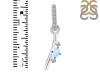 Moonstone & White Topaz Alphabet I Pendant RBM-RDA-35.