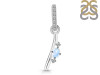 Moonstone & White Topaz Alphabet I Pendant RBM-RDA-35.
