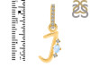 Moonstone & White Topaz Alphabet J Pendant RBM-RDA-36.