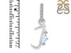 Moonstone & White Topaz Alphabet J Pendant RBM-RDA-36.