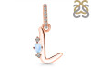 Moonstone & White Topaz Alphabet L Pendant RBM-RDA-38.