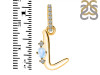 Moonstone & White Topaz Alphabet L Pendant RBM-RDA-38.