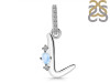 Moonstone & White Topaz Alphabet L Pendant RBM-RDA-38.