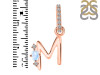 Moonstone & White Topaz Alphabet M Pendant RBM-RDA-39.