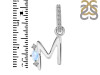 Moonstone & White Topaz Alphabet M Pendant RBM-RDA-39.