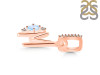 Moonstone & White Topaz Alphabet M Pendant RBM-RDA-39.