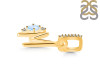 Moonstone & White Topaz Alphabet M Pendant RBM-RDA-39.