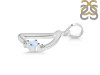 Moonstone & White Topaz Alphabet D Pendant RBM-RDA-4.