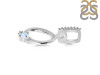 Moonstone & White Topaz Alphabet O Pendant RBM-RDA-41.
