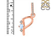 Moonstone & White Topaz Alphabet P Pendant RBM-RDA-42.