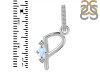 Moonstone & White Topaz Alphabet P Pendant RBM-RDA-42.