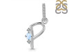 Moonstone & White Topaz Alphabet P Pendant RBM-RDA-42.