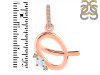 Moonstone & White Topaz Alphabet Q Pendant RBM-RDA-43.