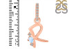 Moonstone & White Topaz Alphabet R Pendant RBM-RDA-44.