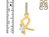 Moonstone & White Topaz Alphabet R Pendant RBM-RDA-44.
