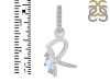 Moonstone & White Topaz Alphabet R Pendant RBM-RDA-44.