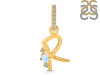 Moonstone & White Topaz Alphabet R Pendant RBM-RDA-44.