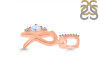 Moonstone & White Topaz Alphabet R Pendant RBM-RDA-44.