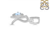 Moonstone & White Topaz Alphabet R Pendant RBM-RDA-44.