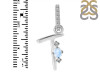 Moonstone & White Topaz Alphabet T Pendant RBM-RDA-46.