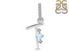 Moonstone & White Topaz Alphabet T Pendant RBM-RDA-46.