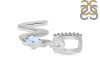 Moonstone & White Topaz Alphabet W Pendant RBM-RDA-49.