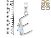 Moonstone & White Topaz Alphabet E Pendant RBM-RDA-5.