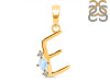 Moonstone & White Topaz Alphabet E Pendant RBM-RDA-5.