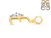Moonstone & White Topaz Alphabet E Pendant RBM-RDA-5.