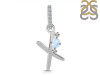 Moonstone & White Topaz Alphabet X Pendant RBM-RDA-50.