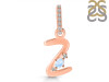Moonstone & White Topaz Alphabet Z Pendant RBM-RDA-52.